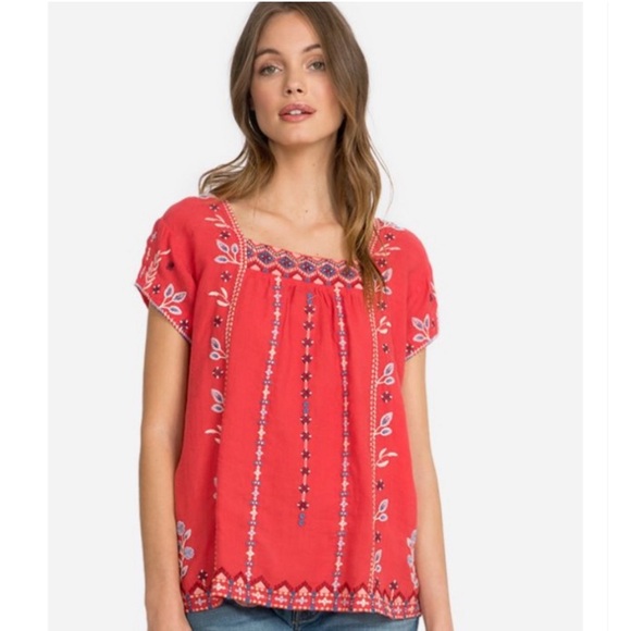 NWT Johnny Was Amarynth Crop Peasant Top - Picture 4 of 6